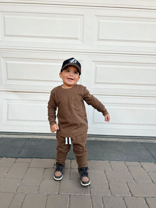 LA Flame Hat Toddler- Black Corduroy